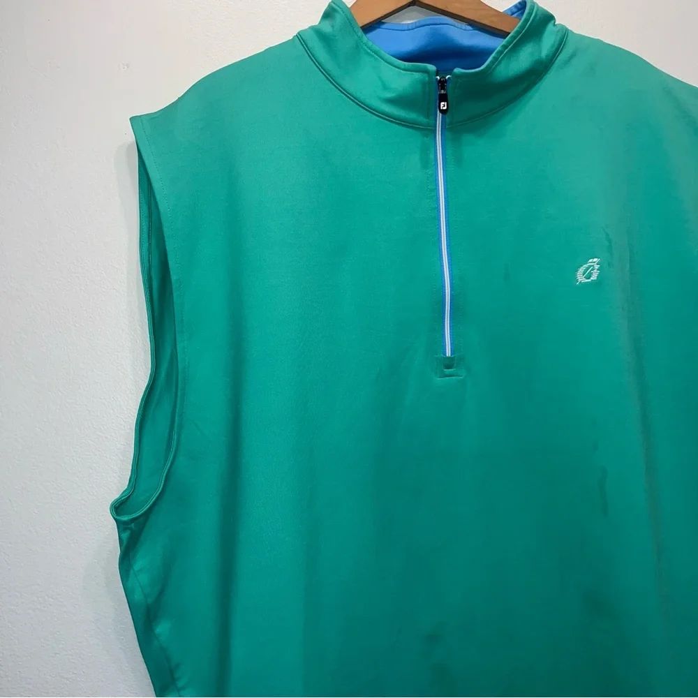 Footjoy Men’s Size Extra Large Golf 1/4 Zip Performance Vest With Embroidery XL